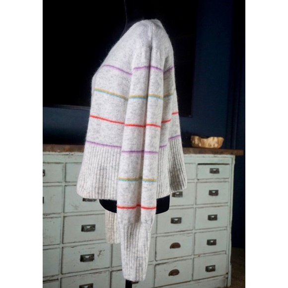 Anthropologie Angie Striped Sweater L - Picture 3 of 8